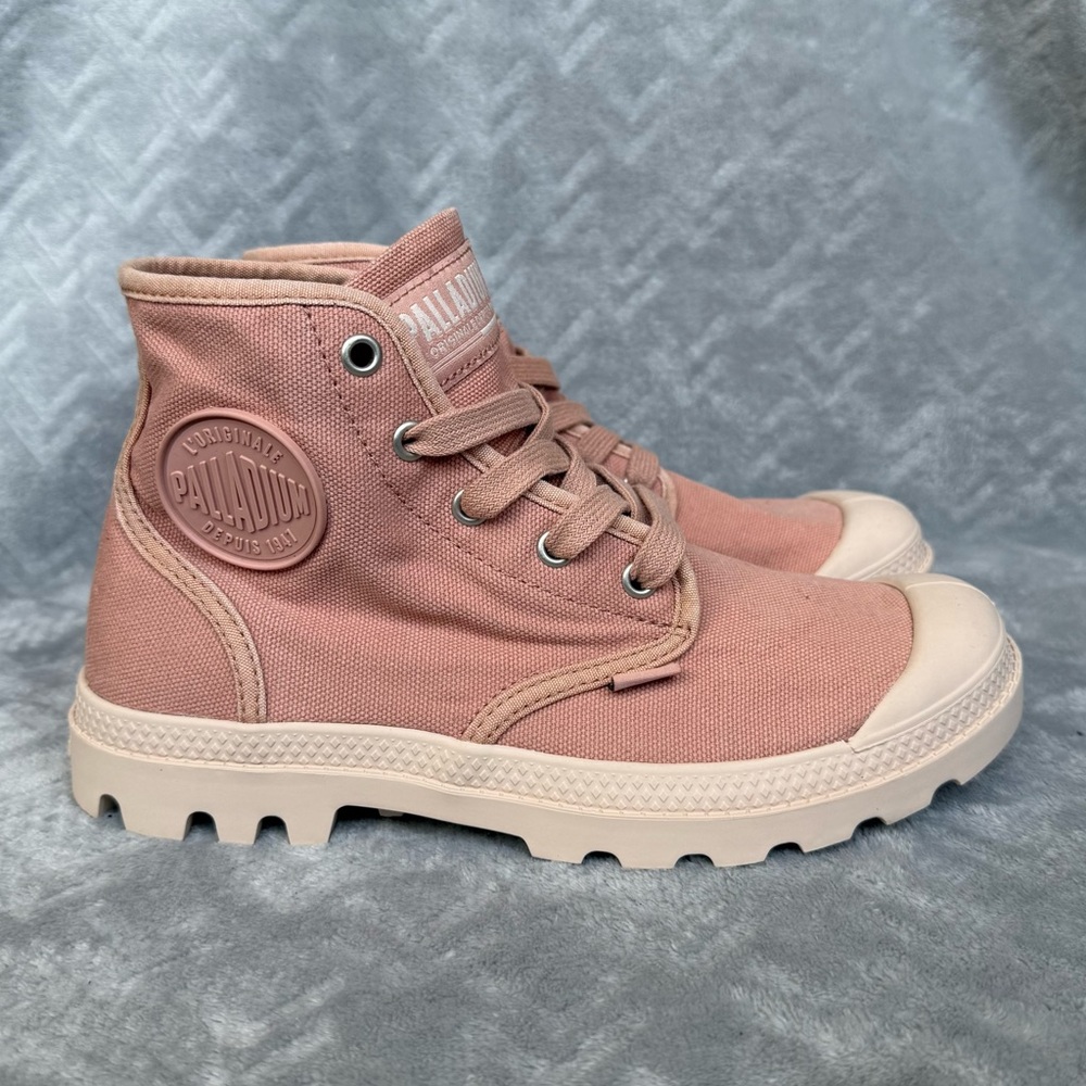 NWOT Pink Palladium Lace Up Pampa Hi Boots Womens Size 7 - Picture 2 of 7